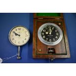 Two vintage Waltham Watch Co car clocks.