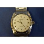 A circa 1970 Rolex Oyster Precision stainless steel gentleman's wristwatch, 40mm case, on