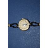 A vintage Tudor ladies plated manual winding wristwatch.