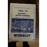 Football Programmes: F A Cup Final - Blackpool v Bolton Wanderers ('The Matthews Final') Empire