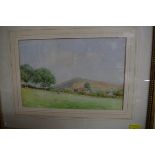 H R Mummery, 'Sugar Loaf Mountain' , signed, watercolour, 17 x 25cm.