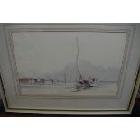 Richard Joicey, sailing boats, signed, watercolour, 28.5 x 46cm.