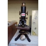 A W Watson & Sons 'Service' monocular microscope.