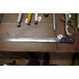 An antique German hunting sword, with 46cm blade.