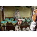 A mixed lot of Chinese porcelain; together with a Japanese kutani jug.