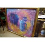 Marguerite Elliott, 'Sunrise', pastel, 75.5 x 87.5cm.