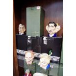 Four Kevin Francis 'Spitting Image' limited edition character jugs, each boxed.