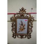 A pair of cast brass frames, 30 x 22.5cm.