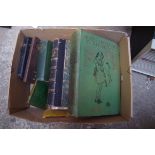 Eight old books, to include: Alice's Adventures in Wonderland, illustrated by A E Jackson.