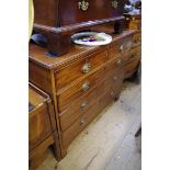 An early 19th century mahogany chest of drawers, 101cm wide.