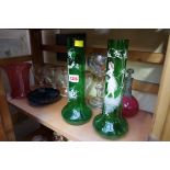 A mixed lot of glassware, to include a set of four Stuart rummers.