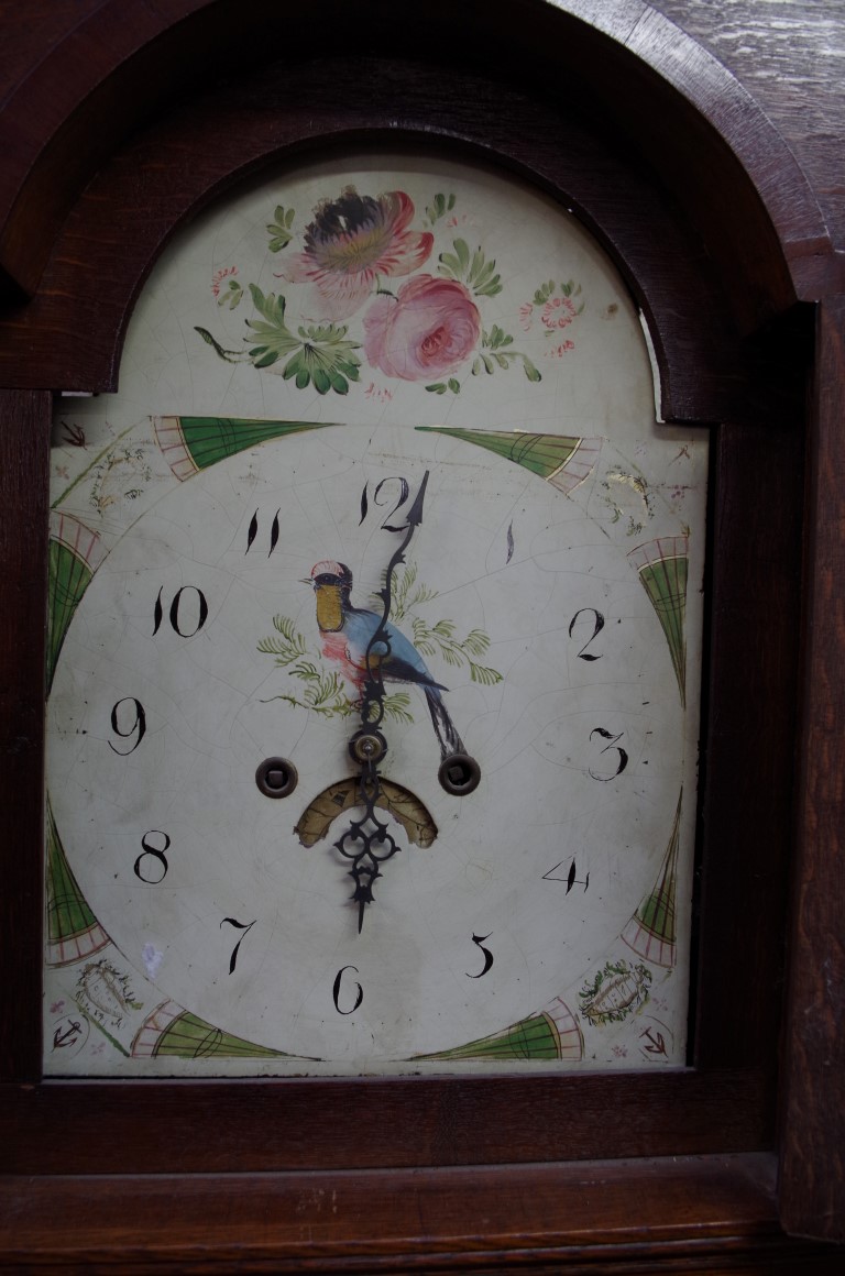 A 19th century oak and mahogany crossbanded 30 hour longcase clock, with 12in arched dial, 211cm - Image 2 of 3