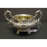 A William lV silver twin handled slop bowl, by Richard Pearce & George Burrows, London 1837, 12cm,