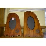 A pair of RFC aeroplane propeller photograph frames, each with easel back, 35cm high.