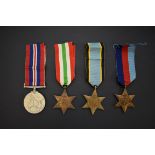 Medals:  four World War II, comprising: Air Crew Europe Star; 1939-45 Star; Italy Star; and War