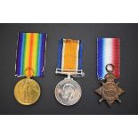 Medals: a World War I trio to M2-020790 A.S. Sjt. B.T.Lipscombe A.S.C, comprising 1914-15 Star,