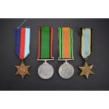 Medals: a World War II group of four, to 777660 Herbert Edward Chamberlain, 144 Sqdn, (killed in