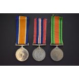 Medals: a World War I War medal to F.31774 C.P. Ramsay A.C.1 R.N.A.S.; together with World War II