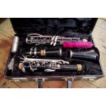 A Boosey and Hawkes 78 clarinet, no.1103444, boxed.