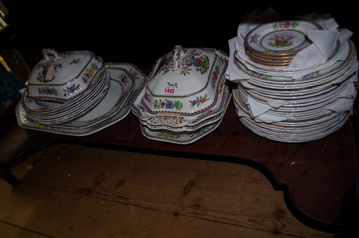 A Copeland Spode 'Old Bow' pattern part dinner service.