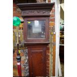 A George III oak 30 hour longcase clock, the 9¾in square brass dial inscribed 'Peter Bower,