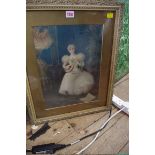 After Hal Ludlow, a set of four lithographs of Victorian ladies, 39 x 29cm. (4)