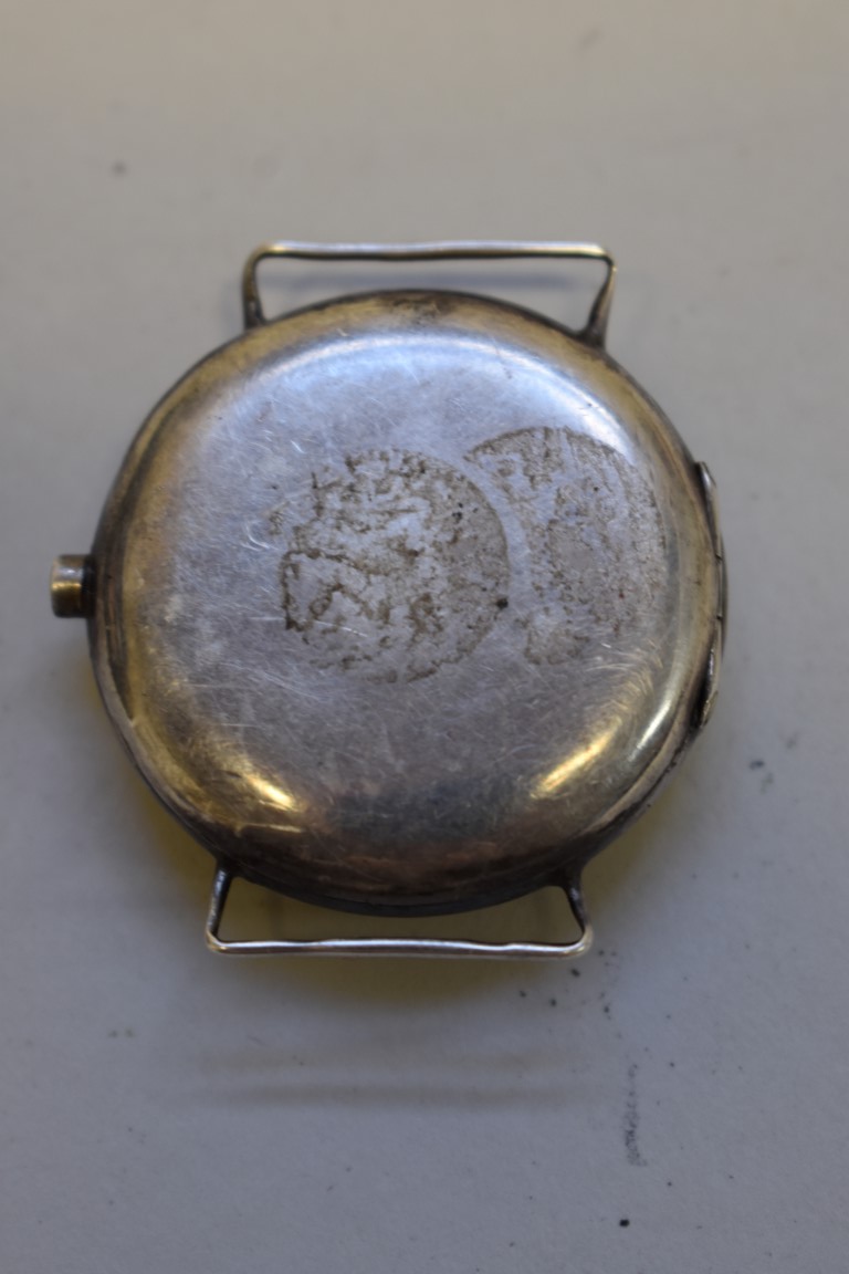An Omega silver trench watch, Birmingham 1926, no.5288620 (1915), 34mm. - Image 2 of 2