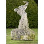 Garden Sculpture: ▲ Edward Bainbridge Copnall Evolution Carved Portland stone 190cm high