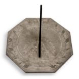 A fine and rare William and Mary double-horizontal bronze sundial by Henry Wynne signed Henricus