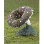 Garden Statuary: A similar single toadstool 84cm high