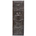 Tribal Art: A carved hardwood tribal plaque196cm high