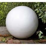 Architectural: A large quartz sphere56cm diameter