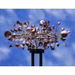 Modern Sculpture: Stan JankowskiWoowooLarge kinetic wheelCopper, brass, stainless and mild