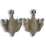 Architectural: A pair of bronze architectural plaques1950’s71cm high Possibly from an