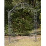 Garden Furniture/Structure:A wrought iron rose arch2nd half 20th century255cm high by 183cm wide