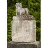 Garden Statuary/Dog Sculpture: A rare limestone figure of a PekingeseFrench, 19th century66cm high