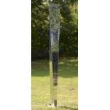 Modern Sculpture: † Reflection tower: Shaft of Light Stainless steel210cm high