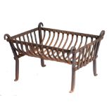 A wrought iron brazier/grate20th century80cm by 62cm