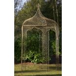 Garden Furniture/Structure: A wrought iron gazeboearly 20th century350cm high by 185cm diameter