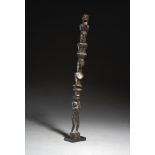 Tribal/Ethonographic: Figural ritual dance staff, Pende people, DRC, 1930’s 43cm