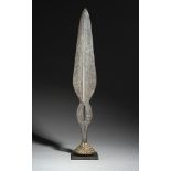 Tribal/Ethonographic: A Ritual knife, Ngombe people, DRC, 1930’s 61cm, Provenance: Leo Meurens,