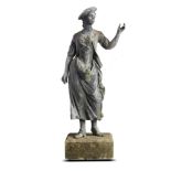 Garden statue: A pair of lead figures of a shepherd and shepherdess attributed to John Cheere, mid