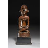 Tribal/Ethonographic: Mother and child figure “Phemba”, Kongo, DRC, early 20th century, Her legs