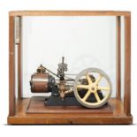 Model traction engine/CollectiblesA horizontal model mill engine Stuart “No 9” with governor and