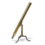 Scientific Instrument: A brass two drawer telescope, late 19th century 6cm diameter