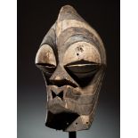 Tribal/Ethnographic: Young male Kifwebe mask, Songye People, DRC, 2nd quarter of 20th century 65cm