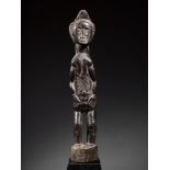 Tribal/Ethnographic: Blolo Bla Spirit Spouse Sculpture, Baule People, Ivory Coast, 2nd quarter