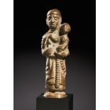 Tribal/Ethnographic: Saint Anthony of Padua bronze pendant, Bakongo People, DRC, 1950s, 10cm