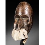 Tribal/Ethnographic: Miniature Gägon beak mask, Dan People, Ivory Coast 1940, 22cm high. This type