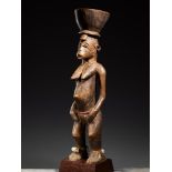 Tribal/Ethnographic: Female figure carrying a Vessel, Senufo People, Ivory Coast, 2nd quarter of